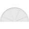 Ekena Millwork Half Round 4 Spoke Architectural Grade PVC Pediment, 80"W x 40"H x 2"P PEDPS080X400HRO04 - alternate 5